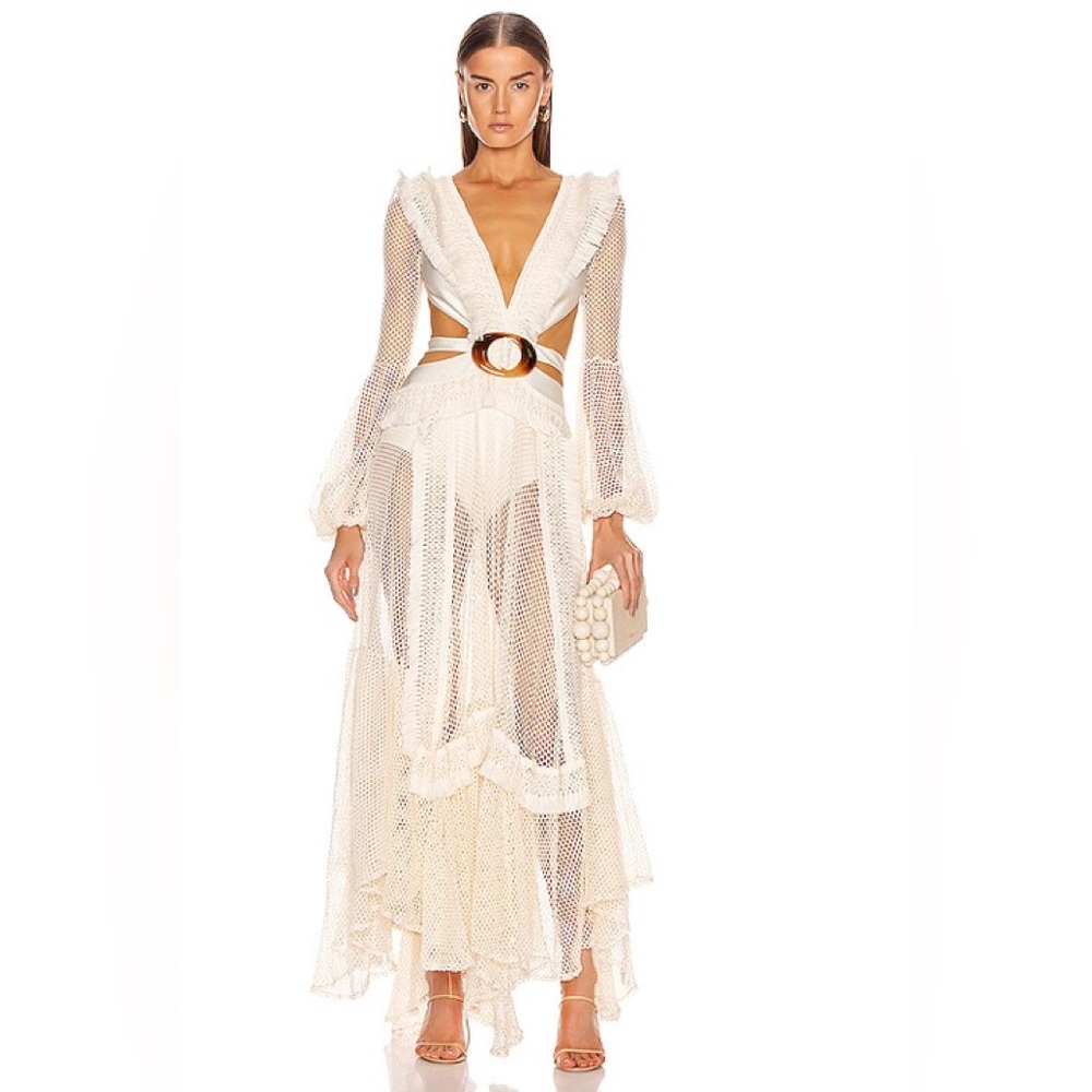 Patbo long sleeve Fringe dress